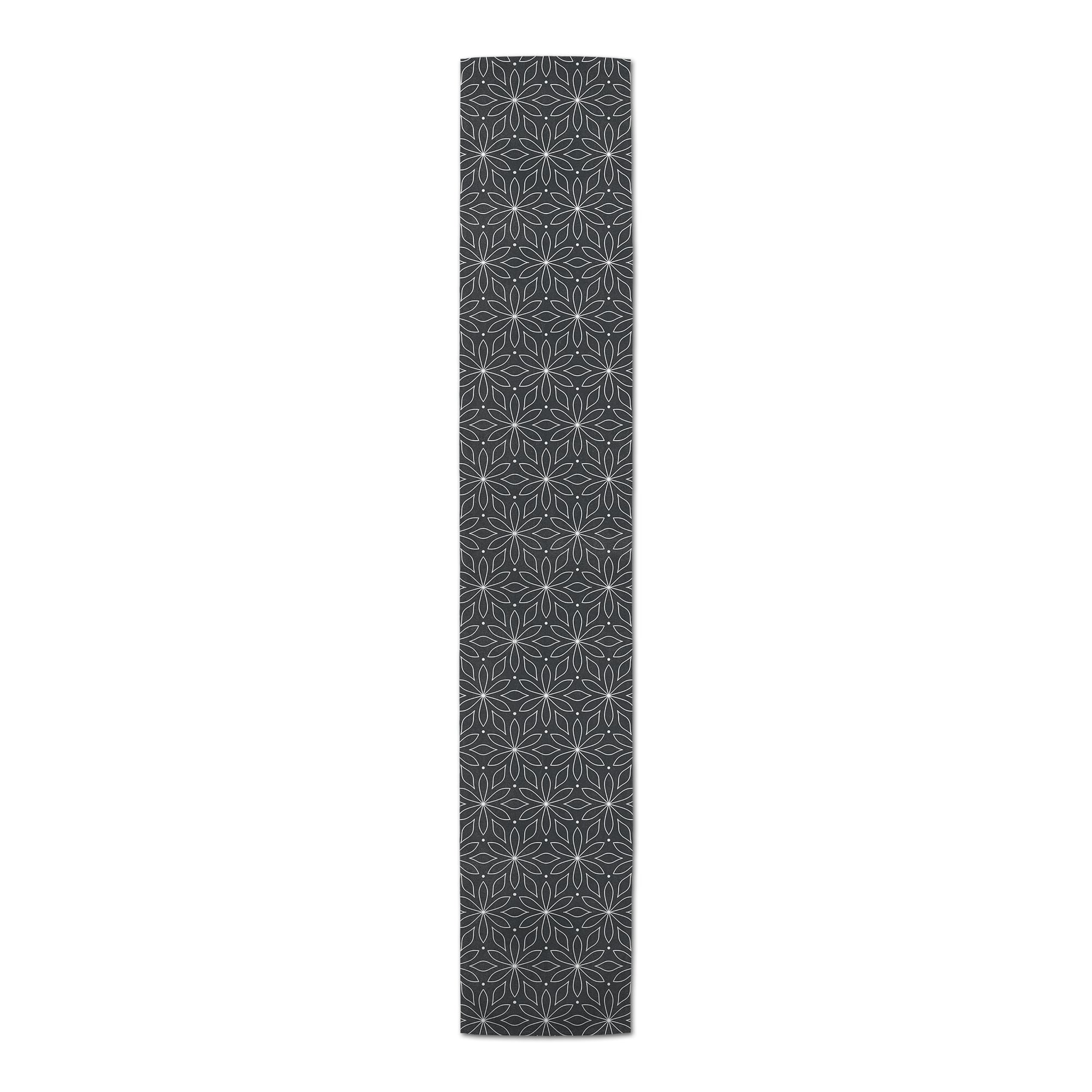 Monochromatic Flowers 16" x 90" Cotton Twill Runner